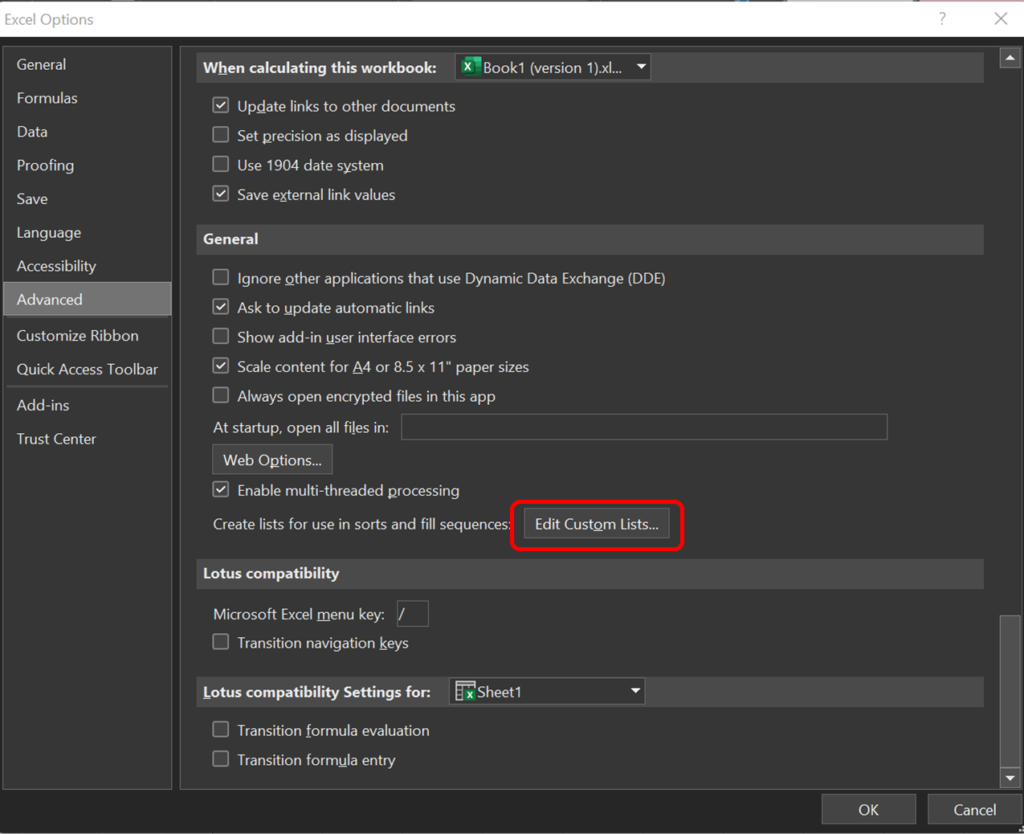 Custom sort in Excel