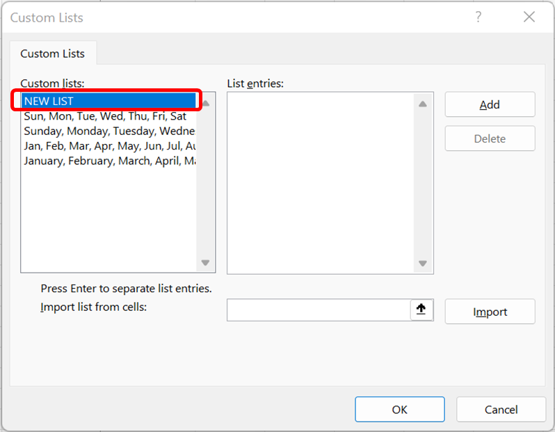 Custom sort in Excel